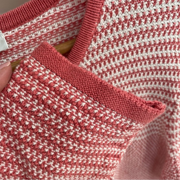 NWT Christopher & Banks White Coral Hook Eye Cotton Pockets Cardigan Sweater - Picture 4 of 10